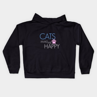 CATS MAKE ME HAPPY Kids Hoodie